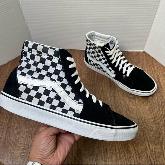Vans Other - VANS SK8 Black and White Checkerboard Hi top Shoes High top Sneakers Size 11.5